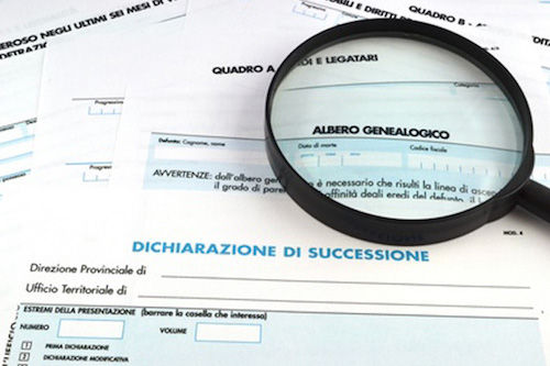 Dichiarazione di successione Torino